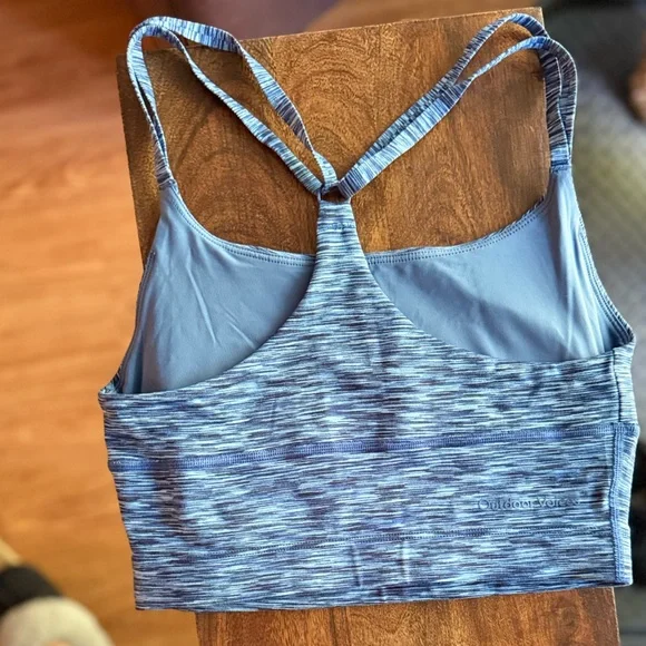 Outdoor Voices Heathered Blue Crop Top - Picture 6 of 7